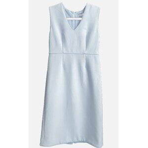 Ann Taylor Piped Doubleweave  Sheath Dress in Faded Iris, Size Petite 0